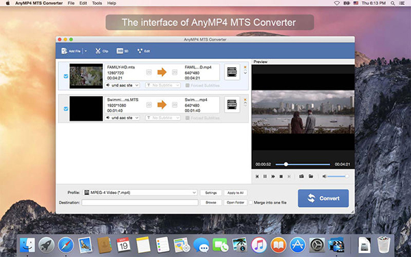 AnyMP4 MTS Converter