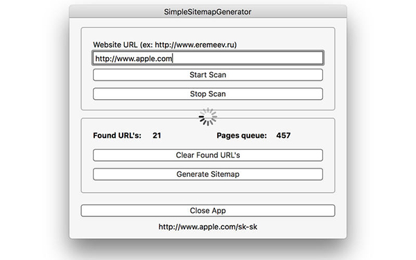 SimpleSitemapGenerator