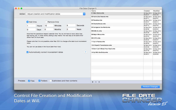 File Date Changer 5 for mac