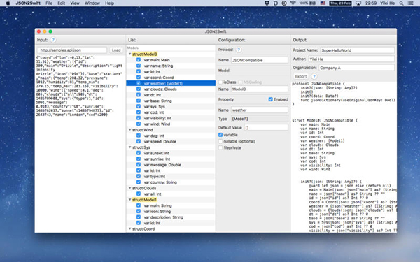 JSON2Swift