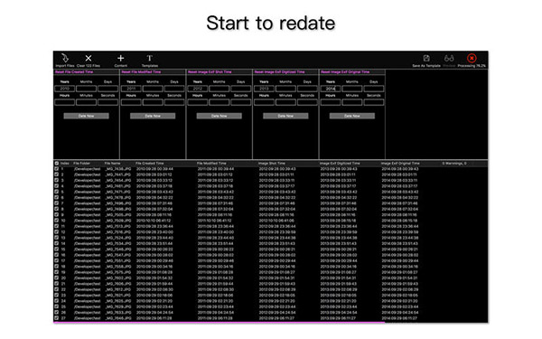 Bulk File Redate