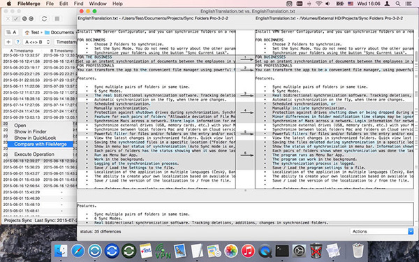 Compare & Sync Folders for Mac