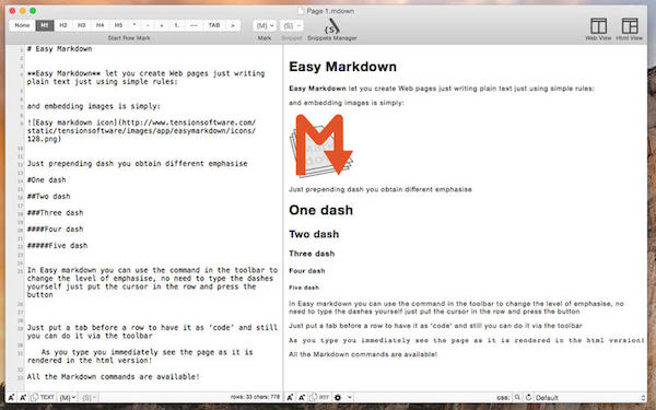 Easy Markdown for mac