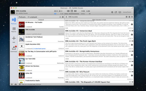 Downcast for mac