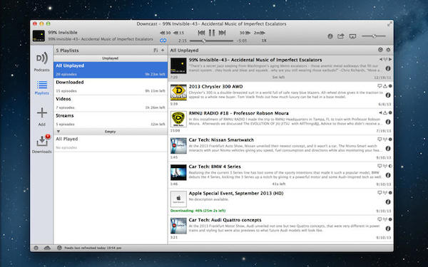 Downcast for mac