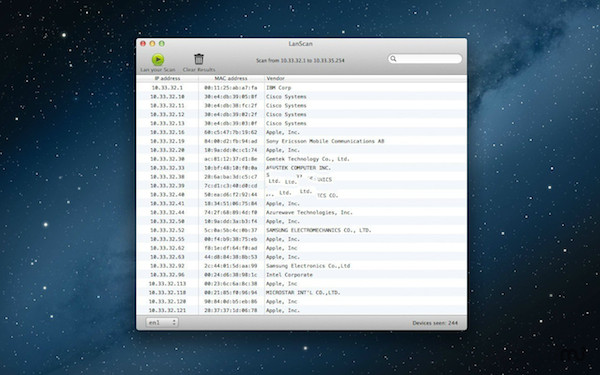 LanScan for mac