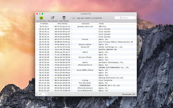 LanScan for mac