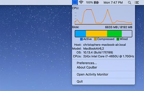 CPUMenuBar