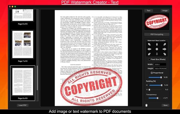 PDF Watermark Creator