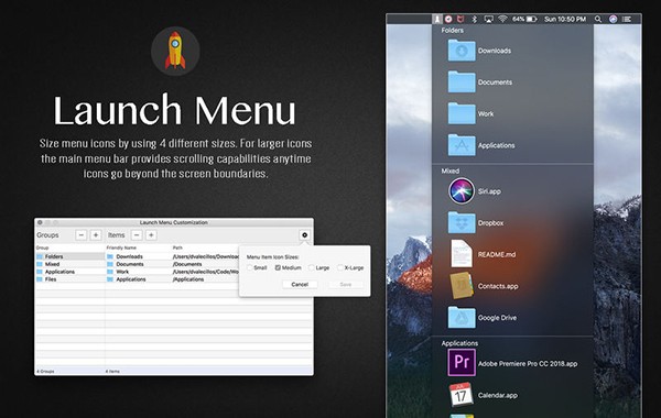 Launch Menu